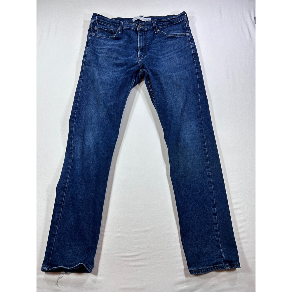 Signature by Levi Strauss & Co Mens S47 Regular Taper Dark Wash Jeans 34x32
